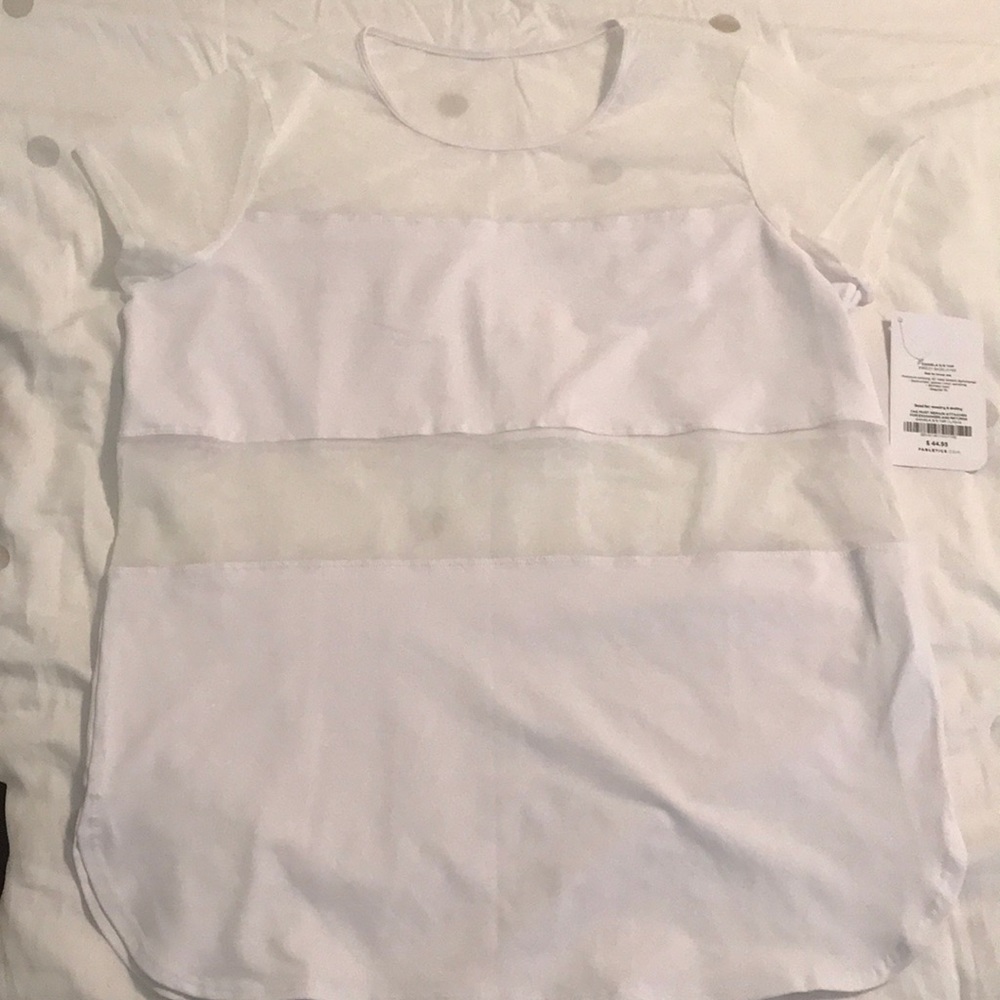 Fabletics Mesh Workout Top NWT